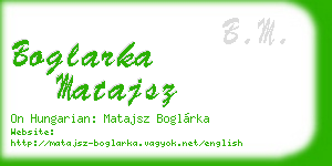 boglarka matajsz business card